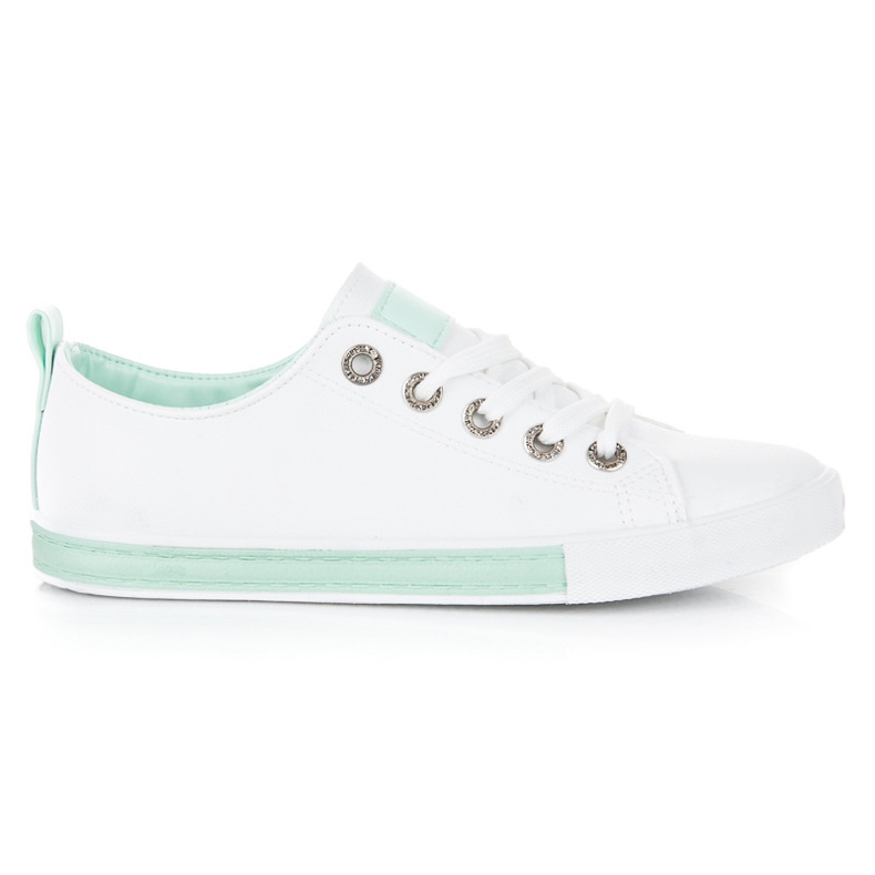 Sneakers con lacci bianca