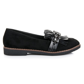 Bestelle Mocassini Neri Con Ornamento nero