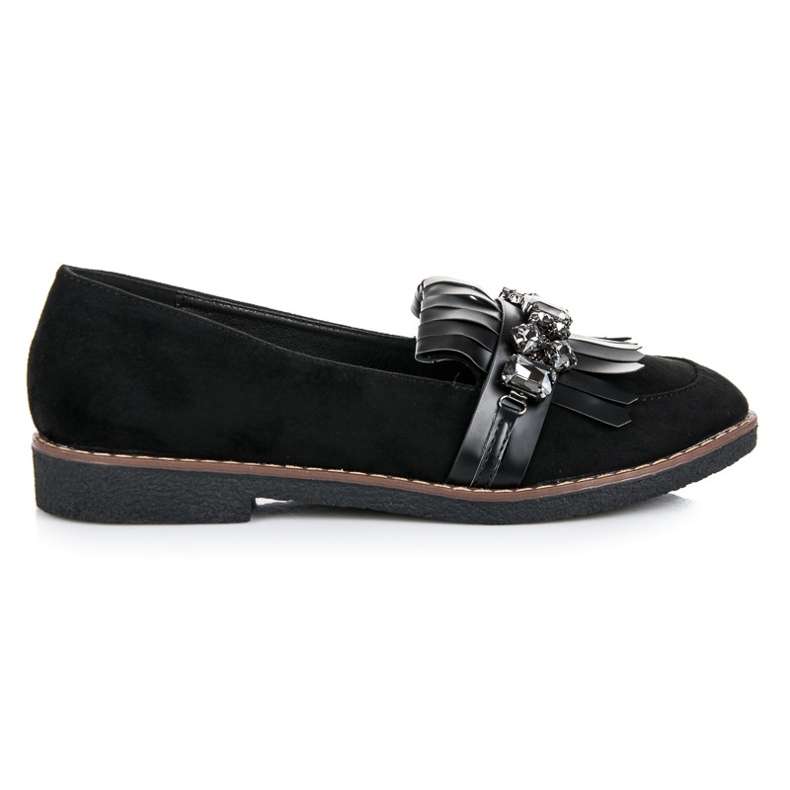 Bestelle Mocassini Neri Con Ornamento nero