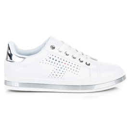 Sneakers Bianche Con Un Ologramma bianco