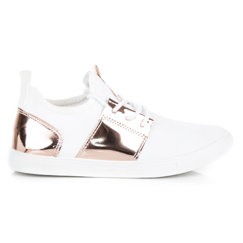 Sneakers sportive da donna bianca rosa
