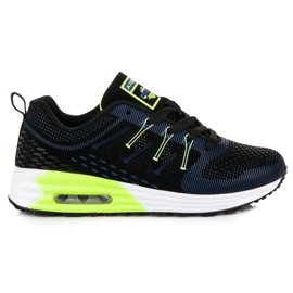 Ax Boxing Scarpe sportive comode nero blu verde