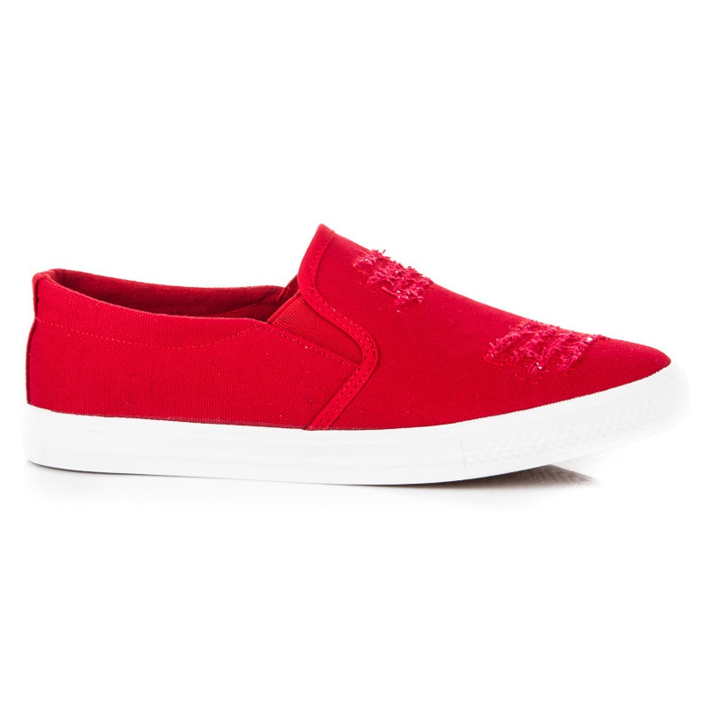 Seastar Scarpe da ginnastica rosse senza lacci rosso