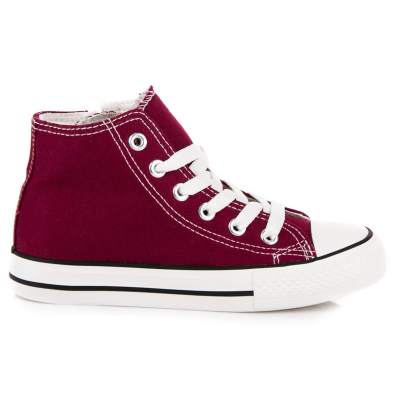 Sneakers Over Ankle Zipper multicolore rosso