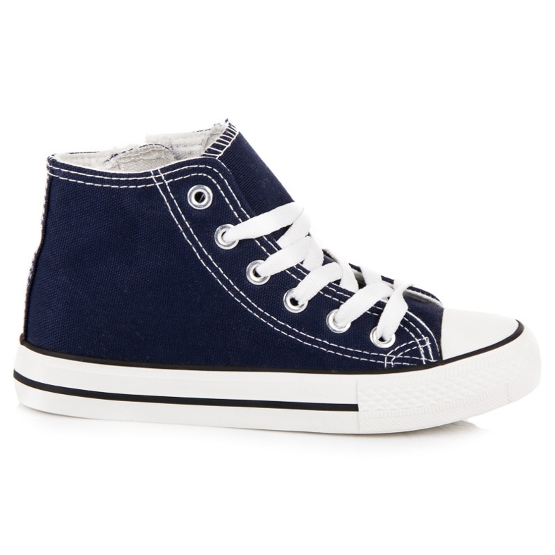 Sneakers Over Ankle Zipper blu navy