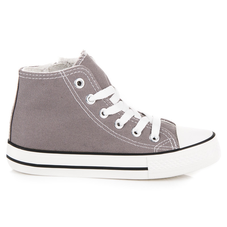 Sneakers Over Ankle Zipper grigio