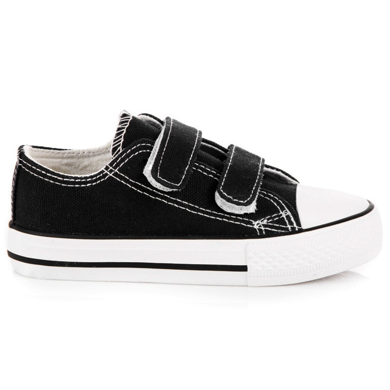 Sneakers da bambino in velcro nero