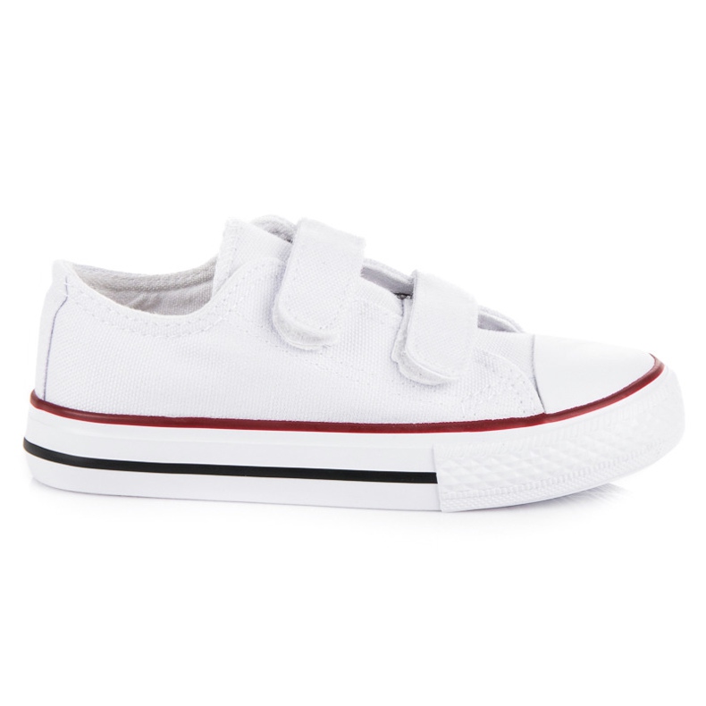 Sneakers da bambino in velcro bianca