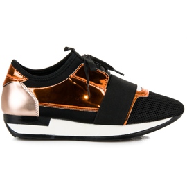 Scarpe sportive alla moda nero giallo