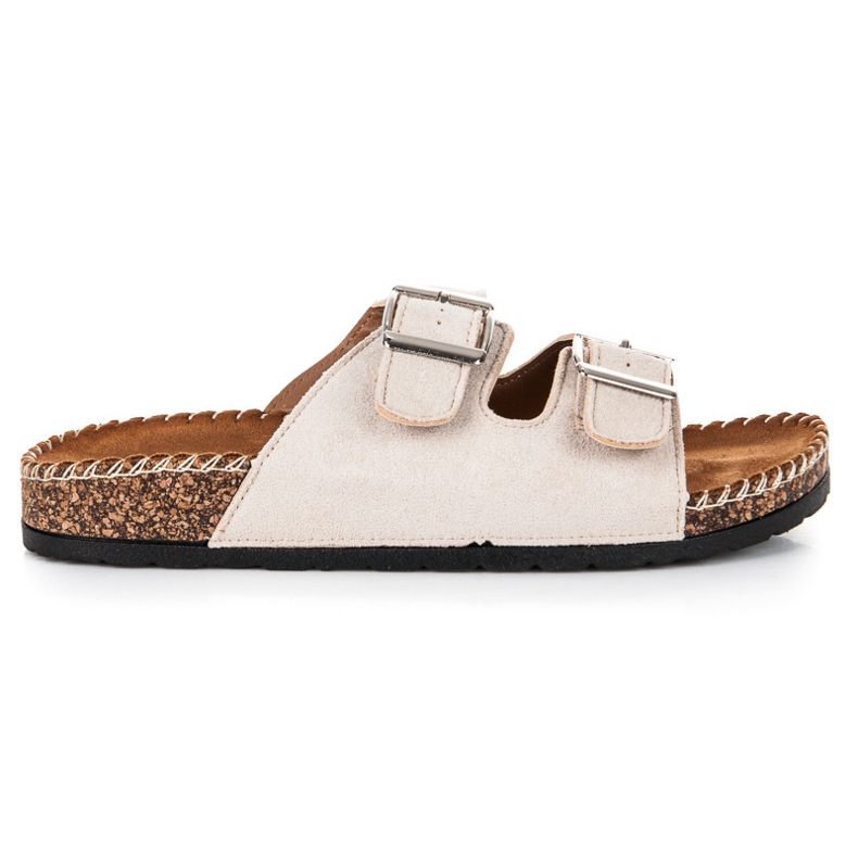 Seastar Ciabatte in camoscio con fibbie marrone