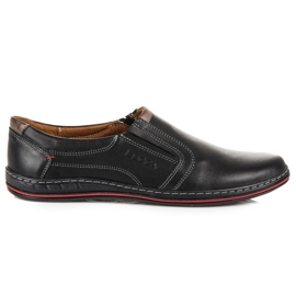 Lucca Scarpe slip-on realizzate in pelle lucchese nero