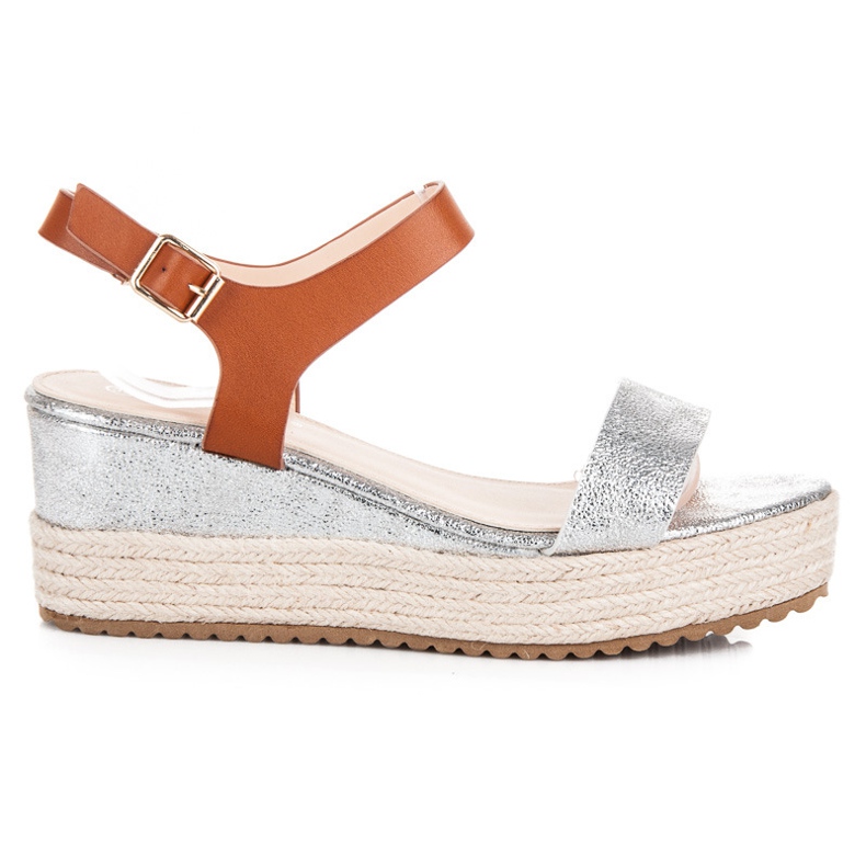 Seastar Sandali espadrillas con zeppa grigio