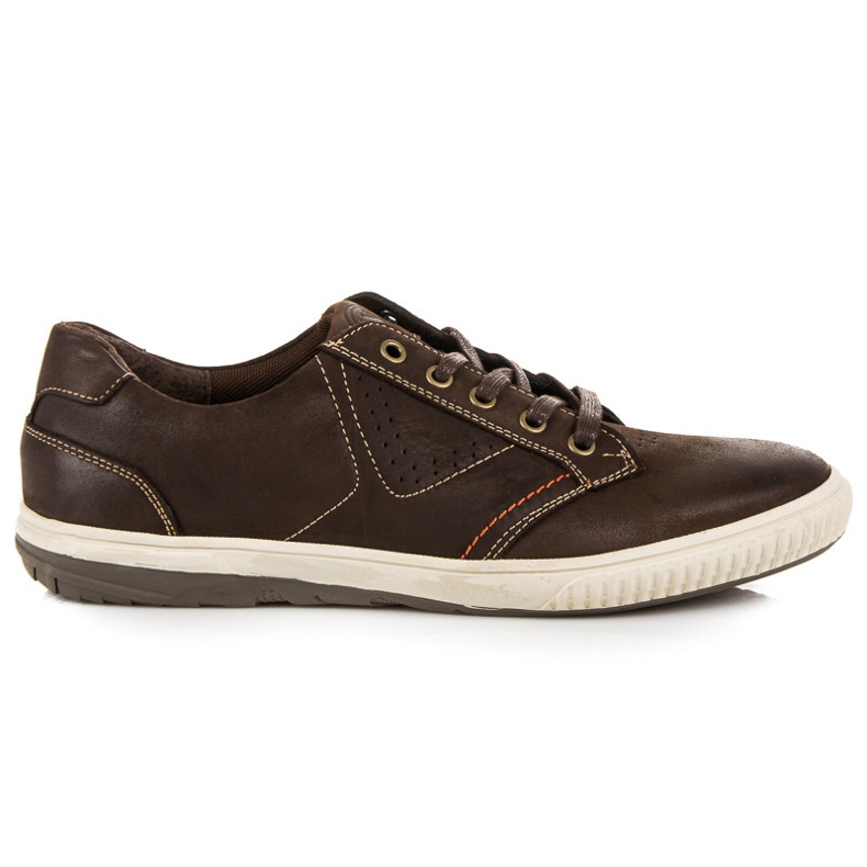 Sneakers new age in pelle marrone