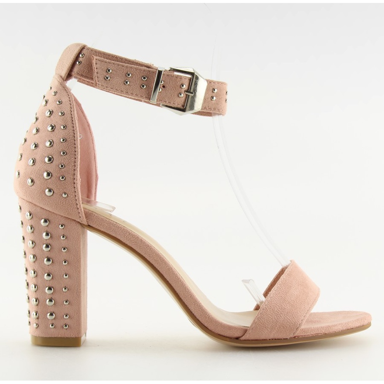 Sandali con tacco alto rosa rosa