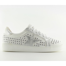 Sneakers da donna bianche G253 bianche bianco