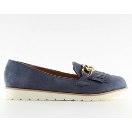 Mocassini da donna blu navy G237 blu