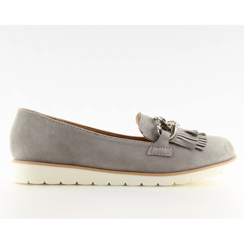 Grigio Mocassini grigi da donna G237 grigio