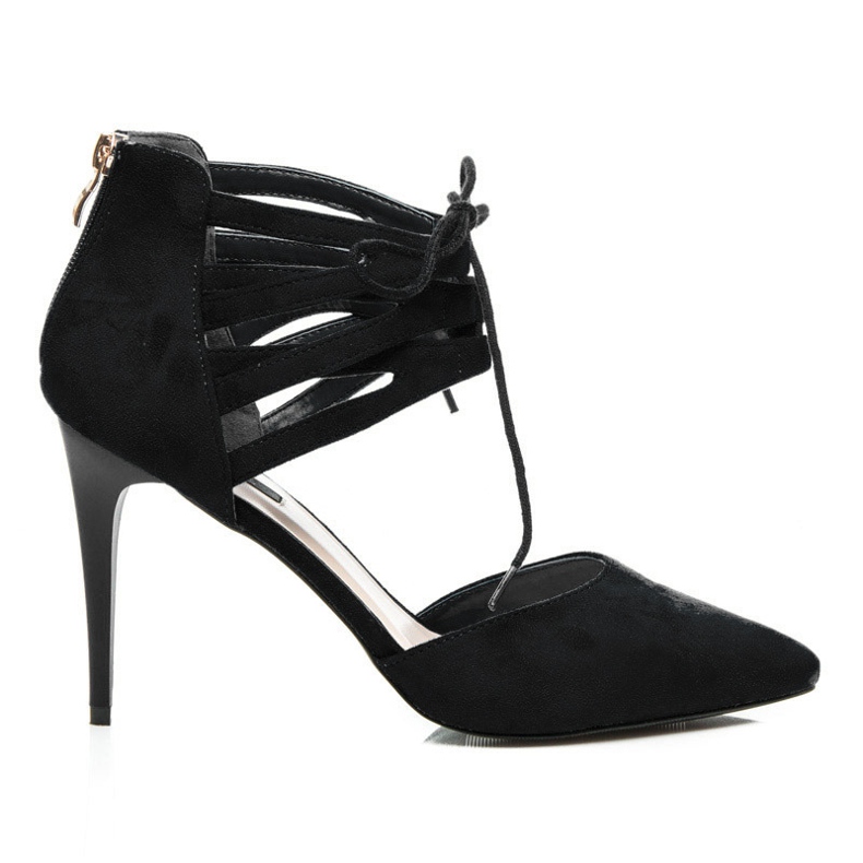 Vices Tacchi in pelle scamosciata legati nero