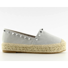 Espadrillas argento 8333 argento grigio