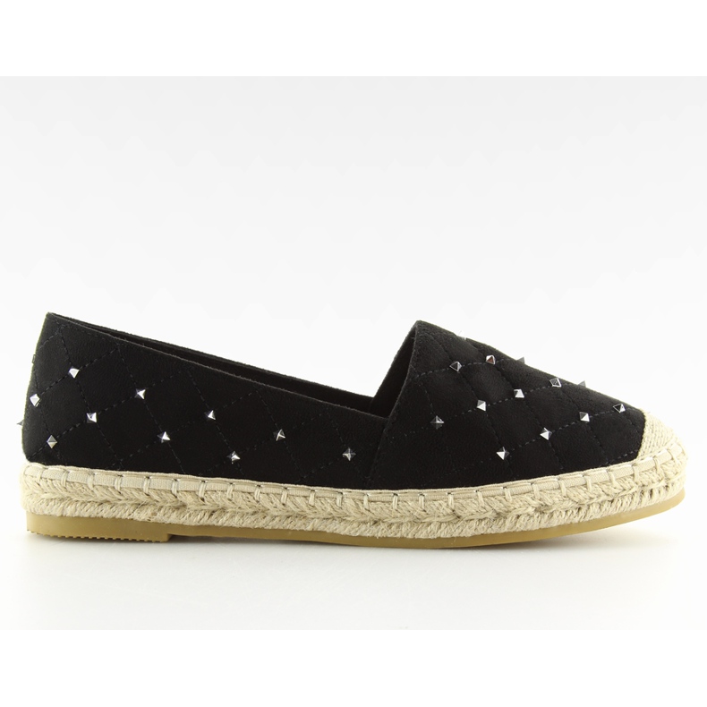 Espadrillas nere con borchie 5481 nere nero