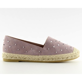 Espadrillas con borchie viola 5481 Purple