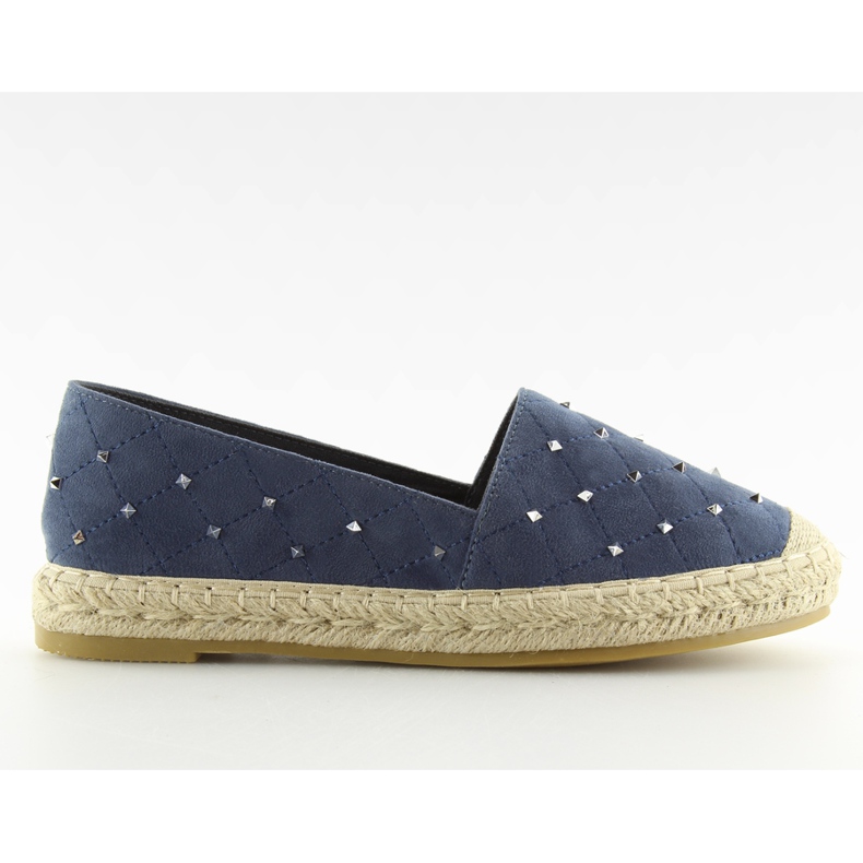 Espadrillas con borchie blu navy 5481
