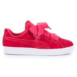 Puma cuore scamosciato valentine jr rosa