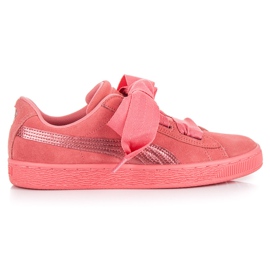 Puma Suede Heart Snk Jr rosa