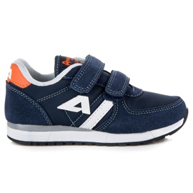 American Club Sneakers in pelle scamosciata americane blu