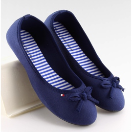 Ballerine da donna blu navy T141 navy