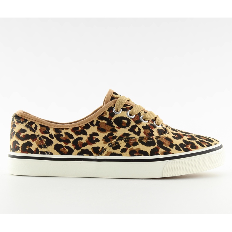 Sneaker K-75 Leopard con lacci marrone