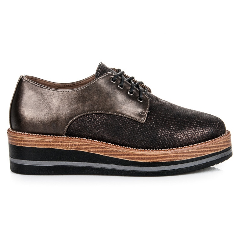 Kylie Eleganti scarpe con zeppa marrone