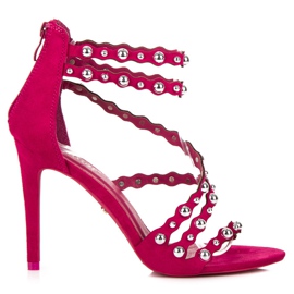 Seastar Sandali con tacco alto con cerniera rosa