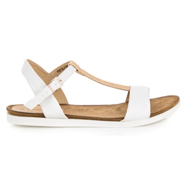 Sandali bassi di vinceza bianco