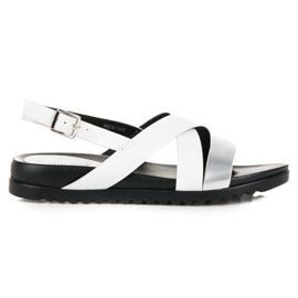 Sandali chiusi con fibbia VINCEZA bianco