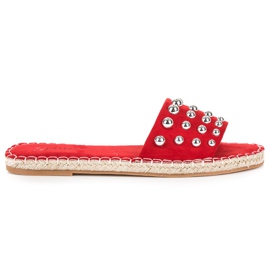 Seastar Infradito espadrillas in camoscio rosso
