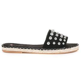 Seastar Infradito espadrillas in camoscio nero