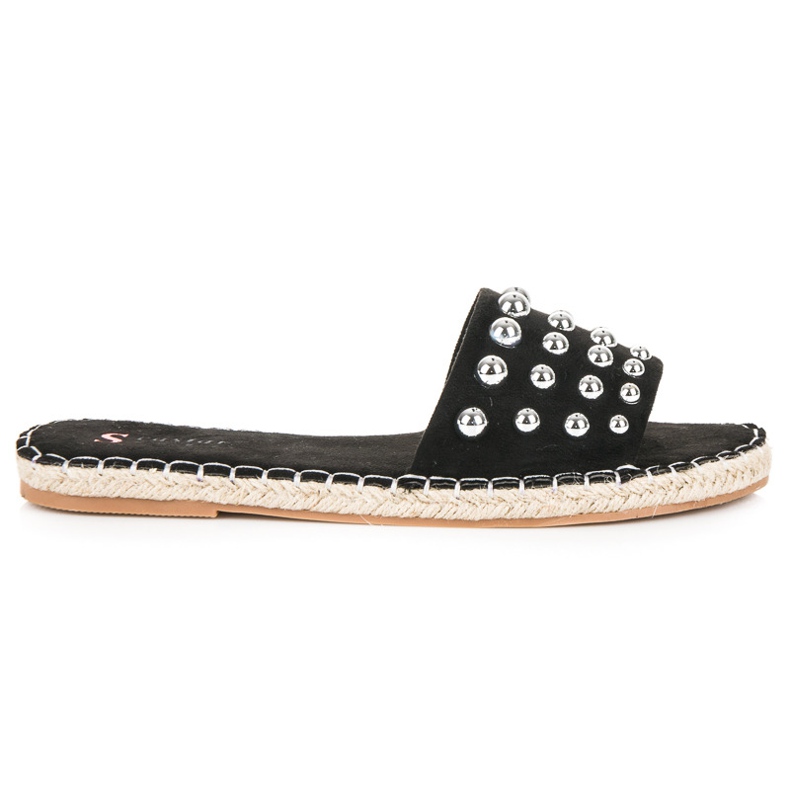 Seastar Infradito espadrillas in camoscio nero