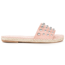 Seastar Infradito espadrillas in camoscio rosa