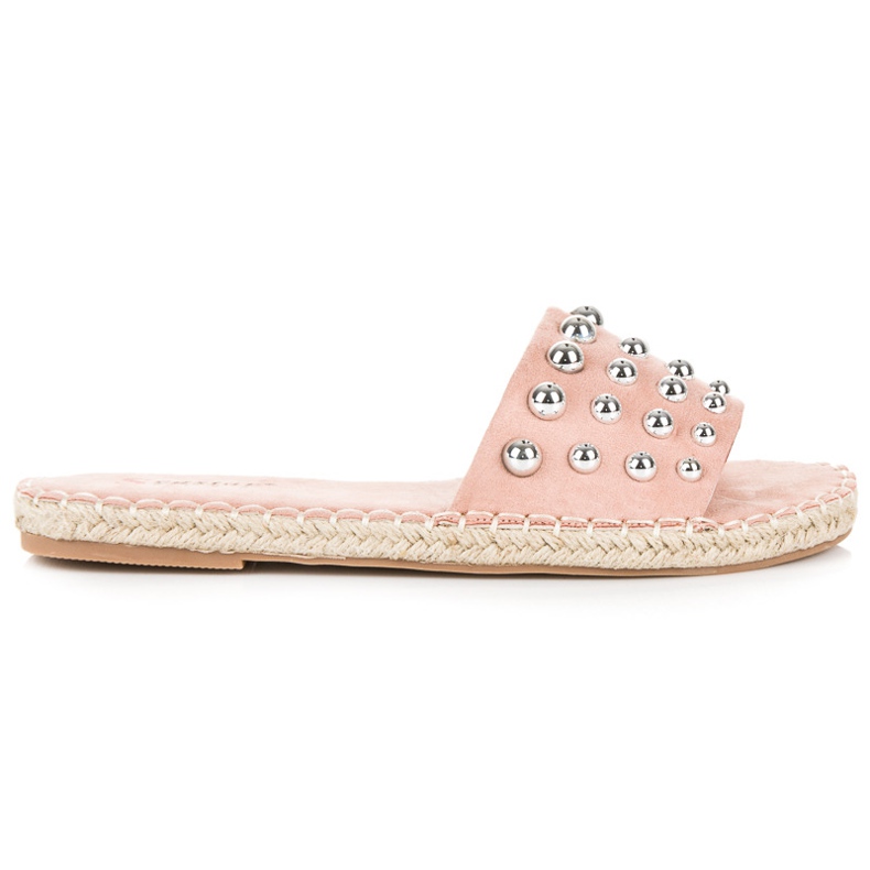 Seastar Infradito espadrillas in camoscio rosa