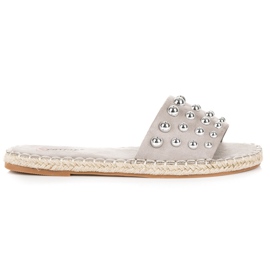Seastar Infradito espadrillas in camoscio grigio