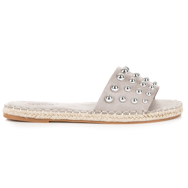Seastar Infradito espadrillas in camoscio grigio