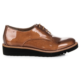 Kylie Francesine laccate marrone