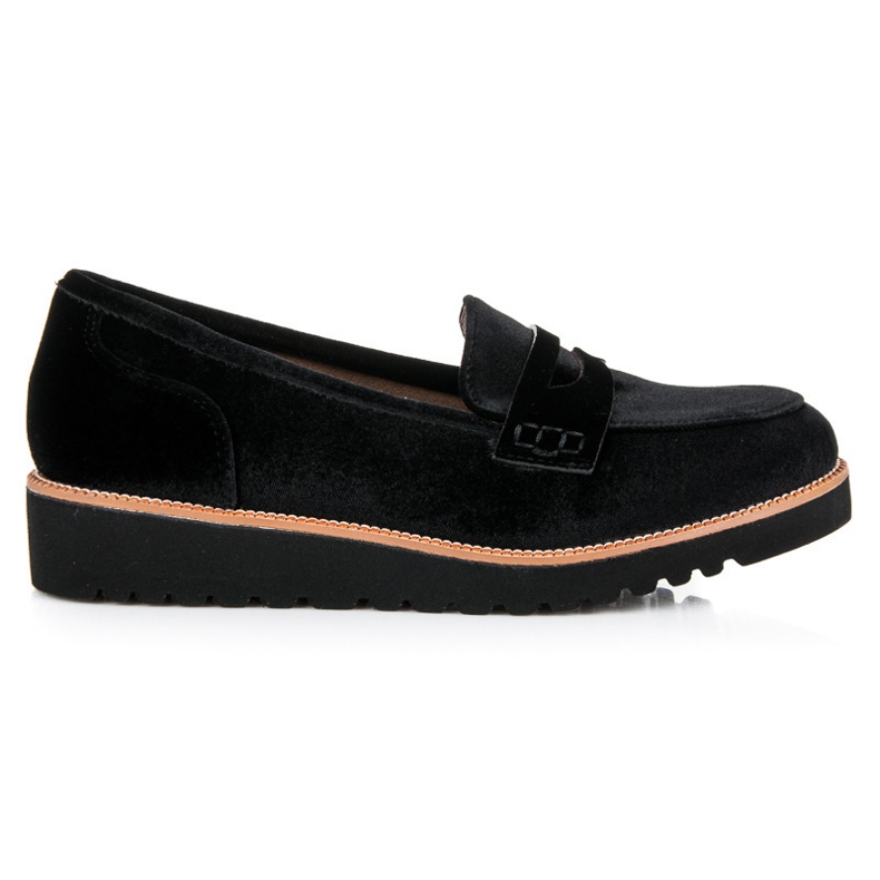 Kylie Mocassini da donna in velluto nero