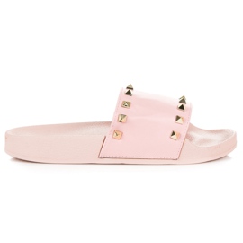 Ciabatte rosa con strass