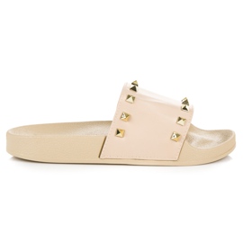 Ciabatte beige con strass