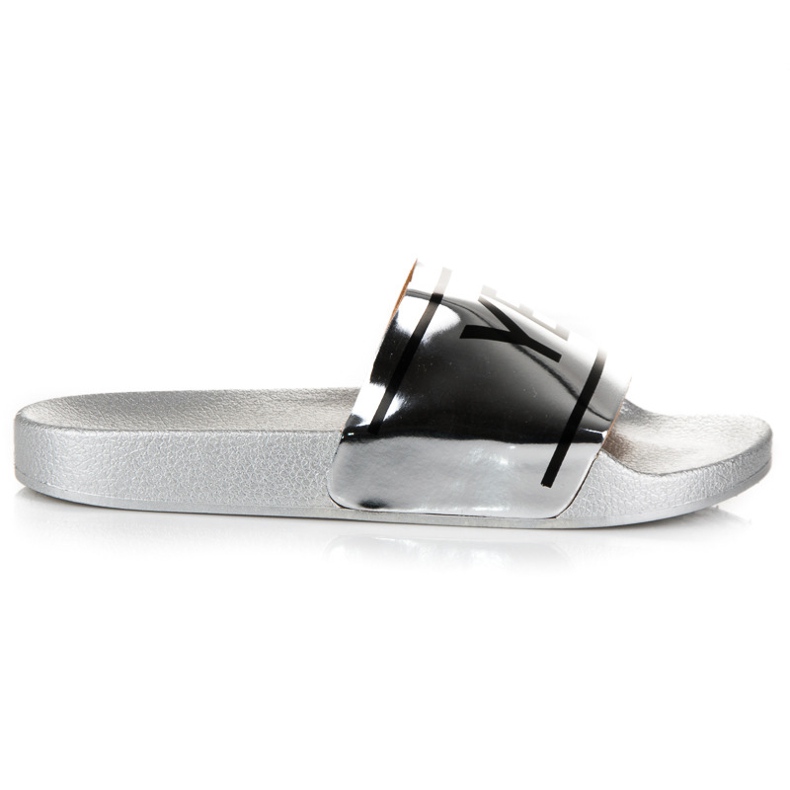 Ideal Shoes Ciabatte argento sì o no grigio