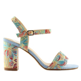 Sandali blu orientali LT92 blu