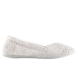 Ballerine in pizzo bianco JX59P bianco