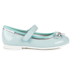 American Club Ballerina con velcro americana blu